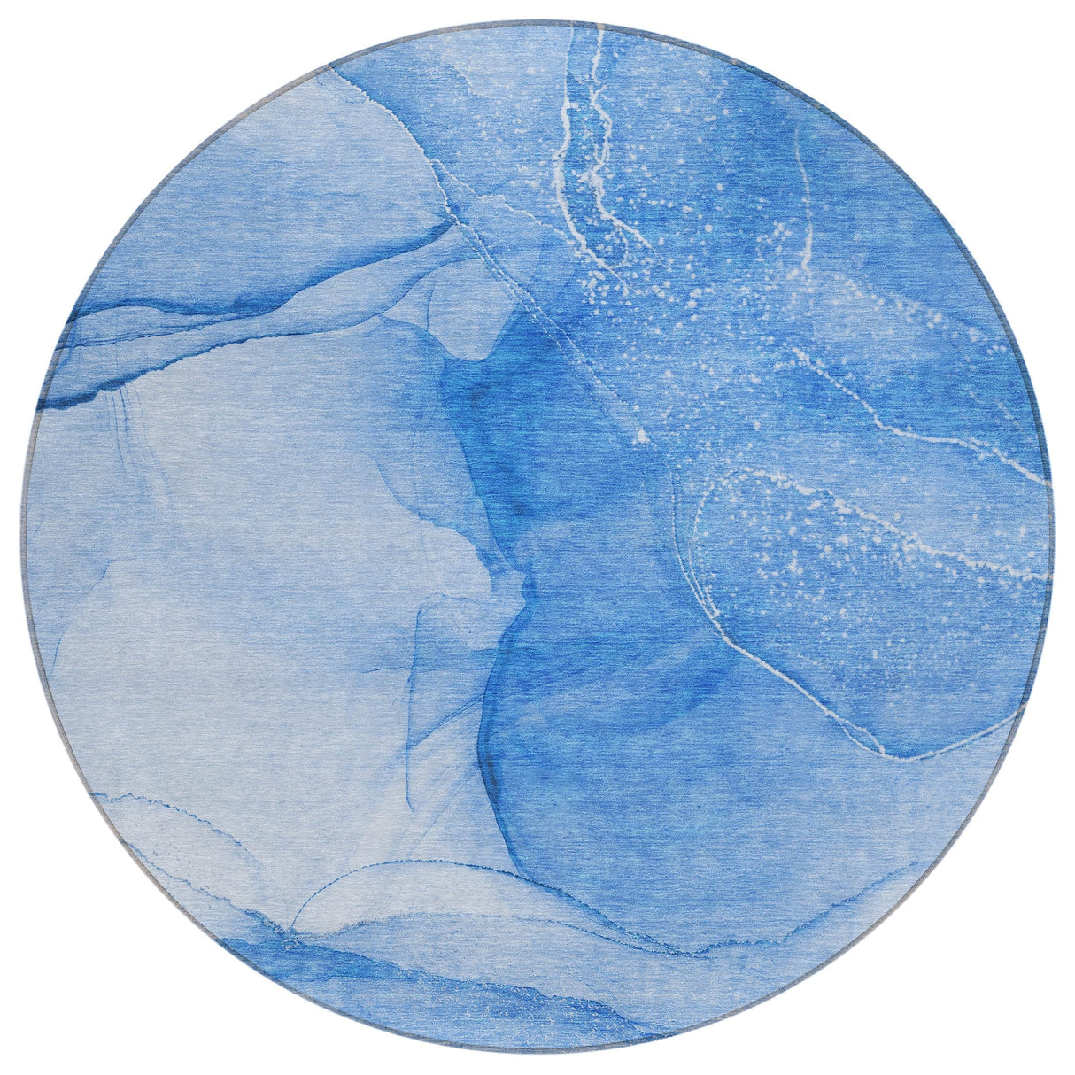 Machine Washable Indoor/ Outdoor Abstract Chantille Rug