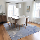 Machine Washable Indoor/ Outdoor Abstract Chantille Rug