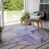 Machine Washable Indoor/ Outdoor Abstract Chantille Rug