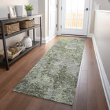 Machine Washable Indoor/ Outdoor Abstract Contemporary Chantille Rug