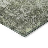 Machine Washable Indoor/ Outdoor Abstract Contemporary Chantille Rug