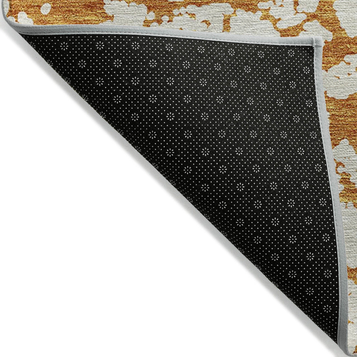Machine Washable Indoor/ Outdoor Abstract Contemporary Chantille Rug