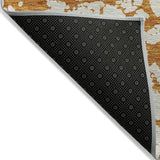 Machine Washable Indoor/ Outdoor Abstract Contemporary Chantille Rug