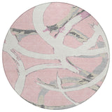 Machine Washable Indoor/ Outdoor Abstract Contemporary Chantille Rug