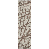 Machine Washable Indoor/ Outdoor Abstract Contemporary Chantille Rug