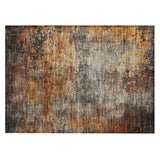 Machine Washable Indoor/ Outdoor Abstract Contemporary Chantille Rug