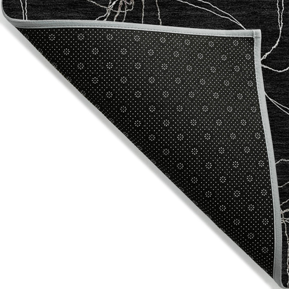 Machine Washable Indoor/ Outdoor Abstract Contemporary Chantille Rug