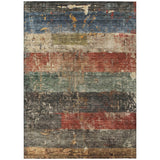 Machine Washable Indoor/ Outdoor Abstract Contemporary Chantille Rug