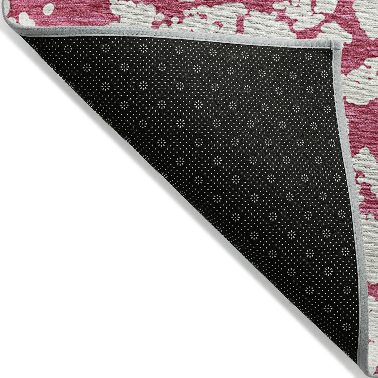 Machine Washable Indoor/ Outdoor Abstract Contemporary Chantille Rug
