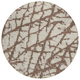 Machine Washable Indoor/ Outdoor Abstract Contemporary Chantille Rug