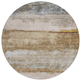 Machine Washable Indoor/ Outdoor Abstract Contemporary Chantille Rug
