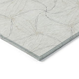Machine Washable Indoor/ Outdoor Abstract Contemporary Chantille Rug