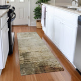 Machine Washable Indoor/ Outdoor Abstract Contemporary Chantille Rug