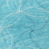 Machine Washable Indoor/ Outdoor Abstract Contemporary Chantille Rug