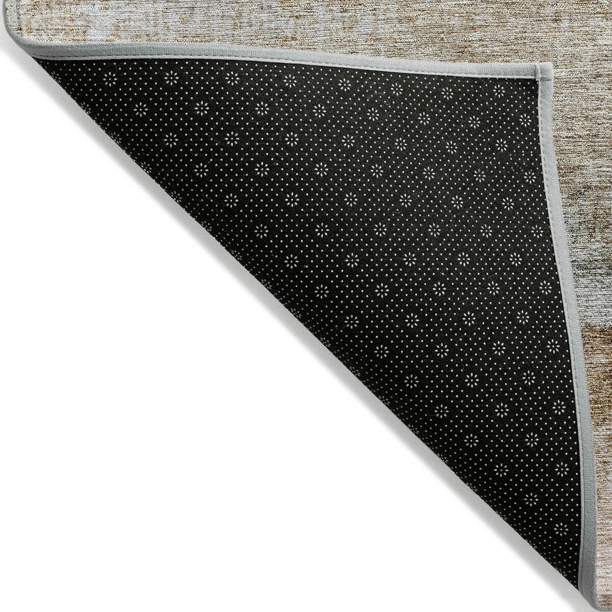 Machine Washable Indoor/ Outdoor Abstract Contemporary Chantille Rug