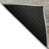 Machine Washable Indoor/ Outdoor Abstract Contemporary Chantille Rug