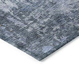 Machine Washable Indoor/ Outdoor Abstract Contemporary Chantille Rug