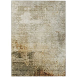 Machine Washable Indoor/ Outdoor Abstract Contemporary Chantille Rug