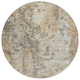 Machine Washable Indoor/ Outdoor Abstract Contemporary Chantille Rug
