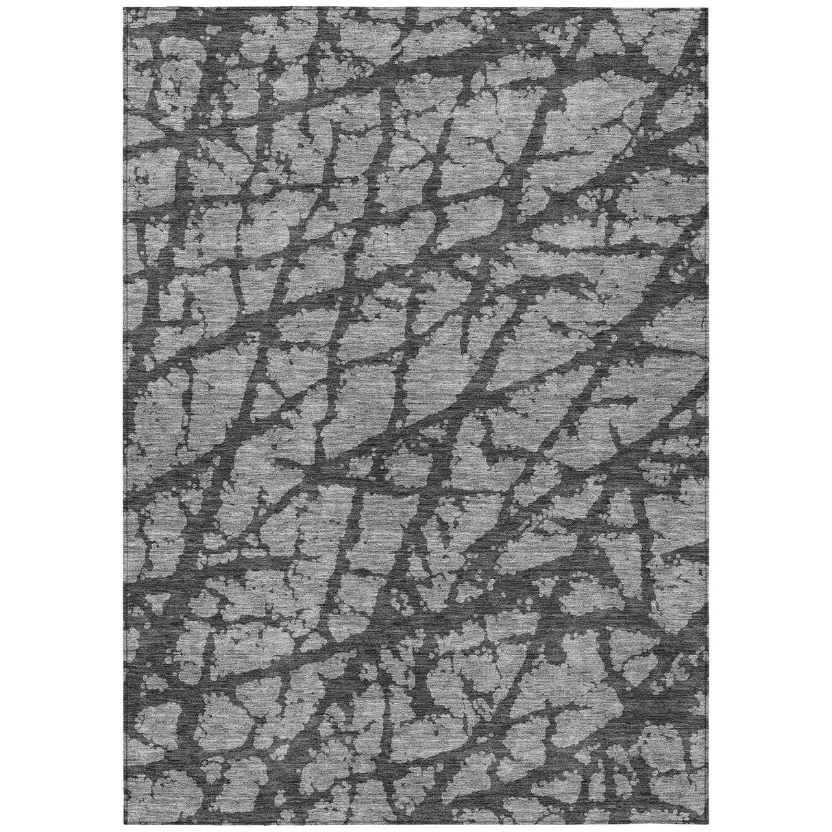 Machine Washable Indoor/ Outdoor Abstract Contemporary Chantille Rug