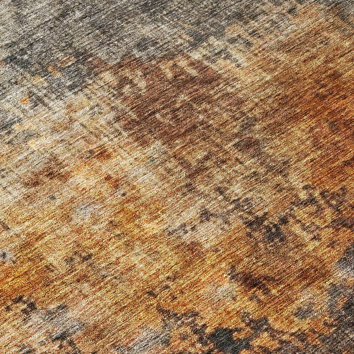 Machine Washable Indoor/ Outdoor Abstract Contemporary Chantille Rug