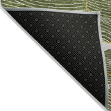 Machine Washable Indoor/ Outdoor Abstract Crackle Chantille Rug
