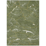 Machine Washable Indoor/ Outdoor Abstract Crackle Chantille Rug