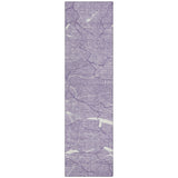 Machine Washable Indoor/ Outdoor Abstract Crackle Chantille Rug