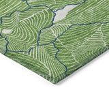 Machine Washable Indoor/ Outdoor Abstract Crackle Chantille Rug
