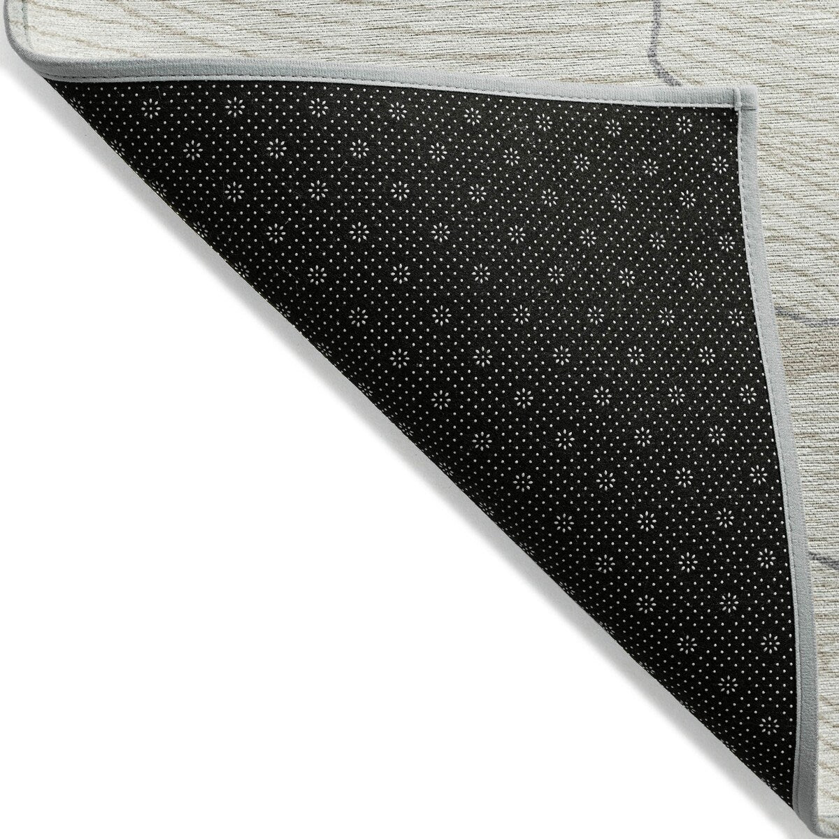Machine Washable Indoor/ Outdoor Abstract Crackle Chantille Rug