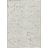 Machine Washable Indoor/ Outdoor Abstract Crackle Chantille Rug