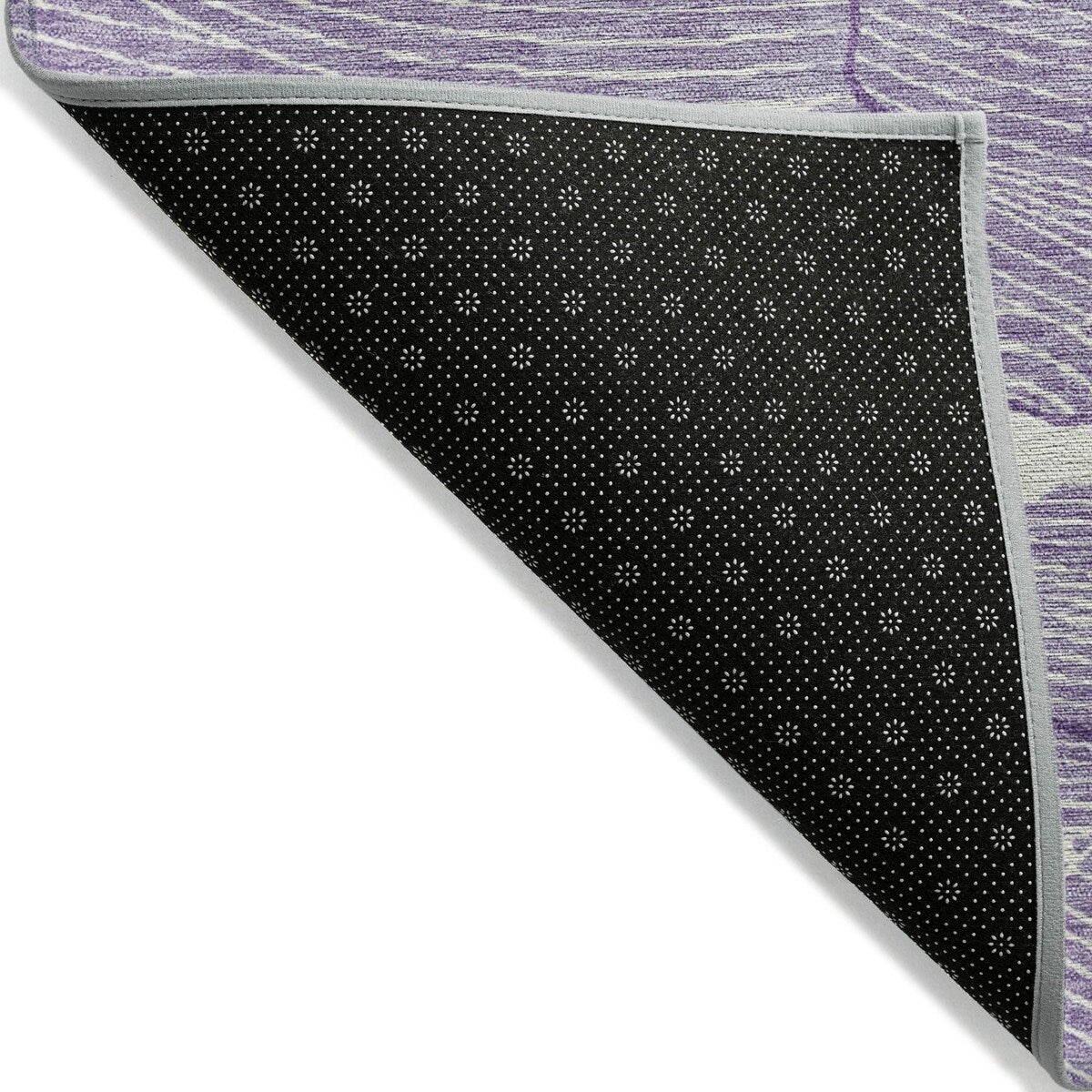 Machine Washable Indoor/ Outdoor Abstract Crackle Chantille Rug