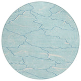 Machine Washable Indoor/ Outdoor Abstract Crackle Chantille Rug