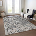Machine Washable Indoor/ Outdoor Abstract Flow Chantille Rug