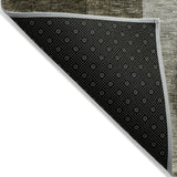 Machine Washable Indoor/ Outdoor Abstract Geo Chantille Rug