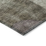 Machine Washable Indoor/ Outdoor Abstract Geo Chantille Rug
