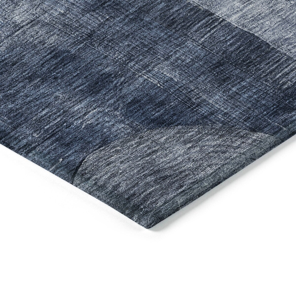 Machine Washable Indoor/ Outdoor Abstract Geo Chantille Rug