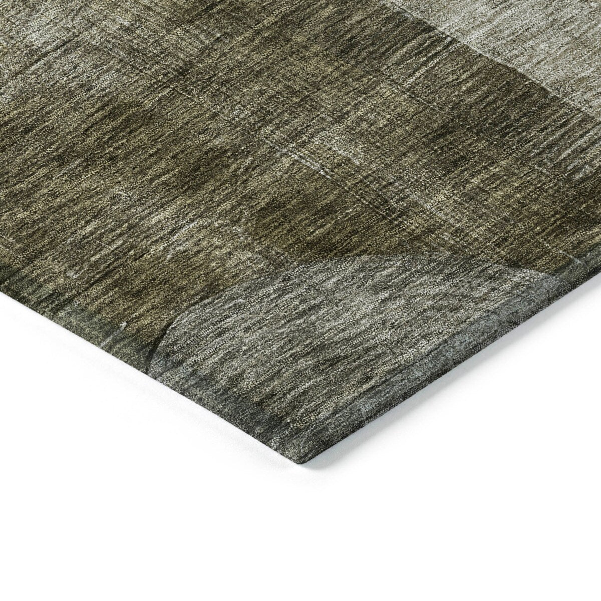 Machine Washable Indoor/ Outdoor Abstract Geo Chantille Rug