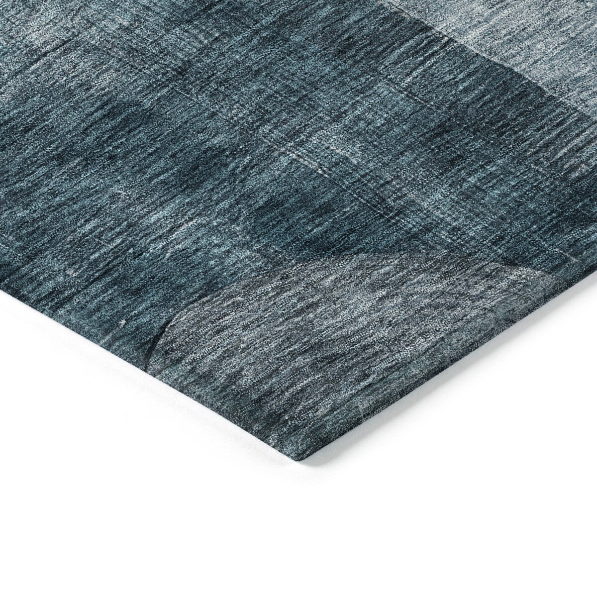 Machine Washable Indoor/ Outdoor Abstract Geo Chantille Rug