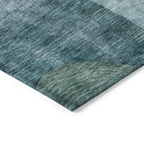 Machine Washable Indoor/ Outdoor Abstract Geo Chantille Rug
