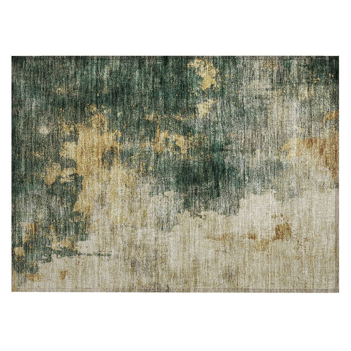 Machine Washable Indoor/ Outdoor Abstract Modern Chantille Rug