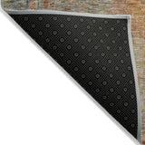 Machine Washable Indoor/ Outdoor Abstract Modern Chantille Rug