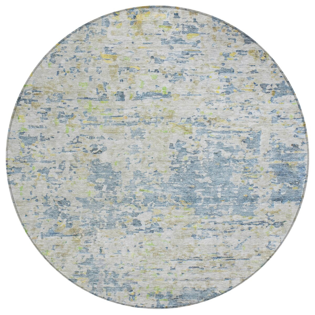Machine Washable Indoor/ Outdoor Abstract Modern Chantille Rug