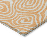 Machine Washable Indoor/ Outdoor Abstract Modern Chantille Rug