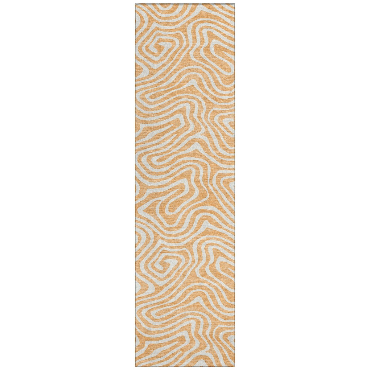 Machine Washable Indoor/ Outdoor Abstract Modern Chantille Rug