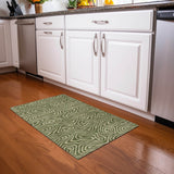 Machine Washable Indoor/ Outdoor Abstract Modern Chantille Rug