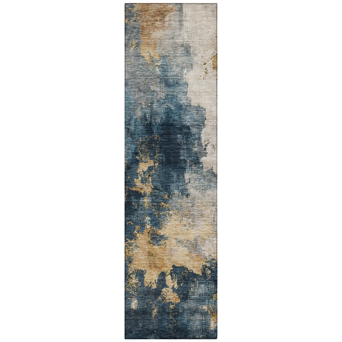 Machine Washable Indoor/ Outdoor Abstract Modern Chantille Rug