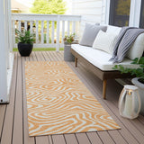 Machine Washable Indoor/ Outdoor Abstract Modern Chantille Rug