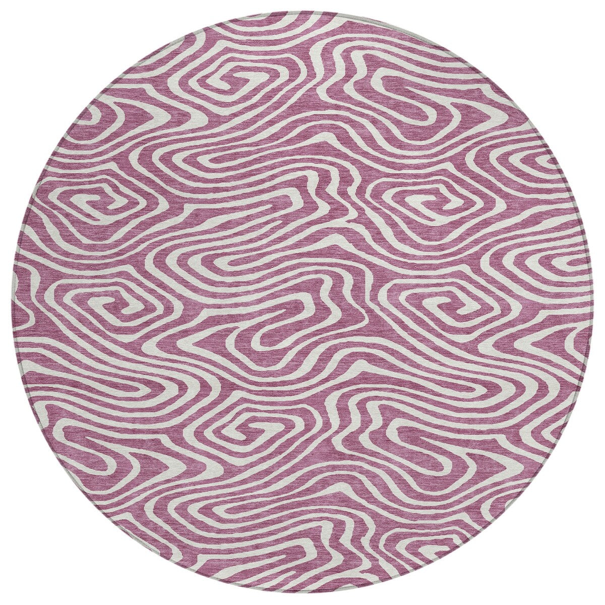 Machine Washable Indoor/ Outdoor Abstract Modern Chantille Rug
