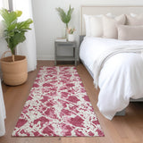 Machine Washable Indoor/ Outdoor Abstract Modern Chantille Rug